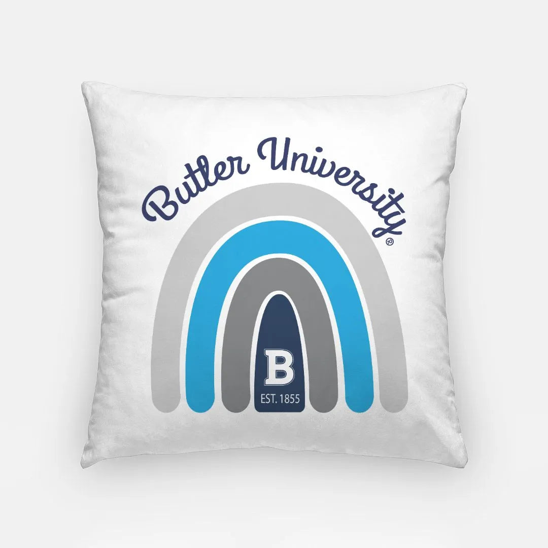 Butler University Pillow Cover - Rainbow 18" | Custom Gifts and Decor | Official Merchandise | Festive Fit Home