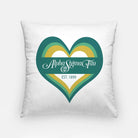 Alpha Sigma Tau Pillow Cover 18" - Heart | Licensed Gift Shop | Decor