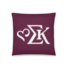 Sigma Kappa Greek Letter Icon Throw Pillow | Sig Kap Gifts