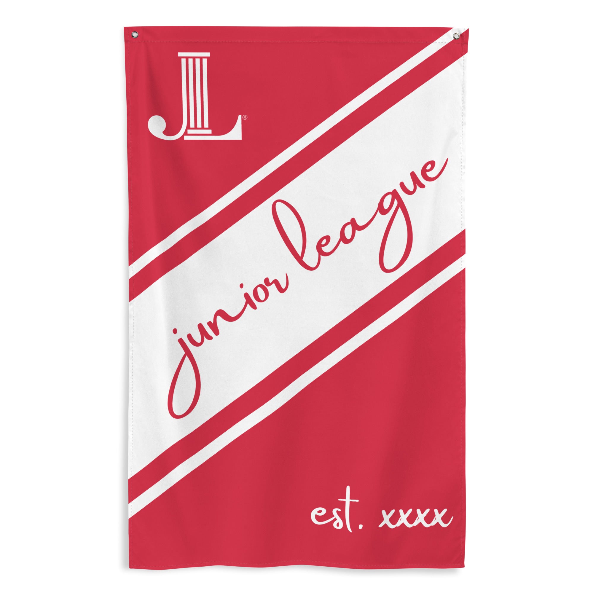 Personalized Junior League Flag  | JL Event Supplies