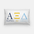 Alpha Xi Delta - Greek Letters Lumber Pillow Cover | Custom Gifts and Decor | Festive Fit Home