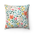 Playful Floral Melon Pillow Case, Festive Fit home, Spring Pillow Case, Spring Home Decor, Spring Throw Pillow, Pillow with Flowers