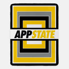 App State Sherpa Blanket - Geometric 60"x80" | Custom Gifts and Decor