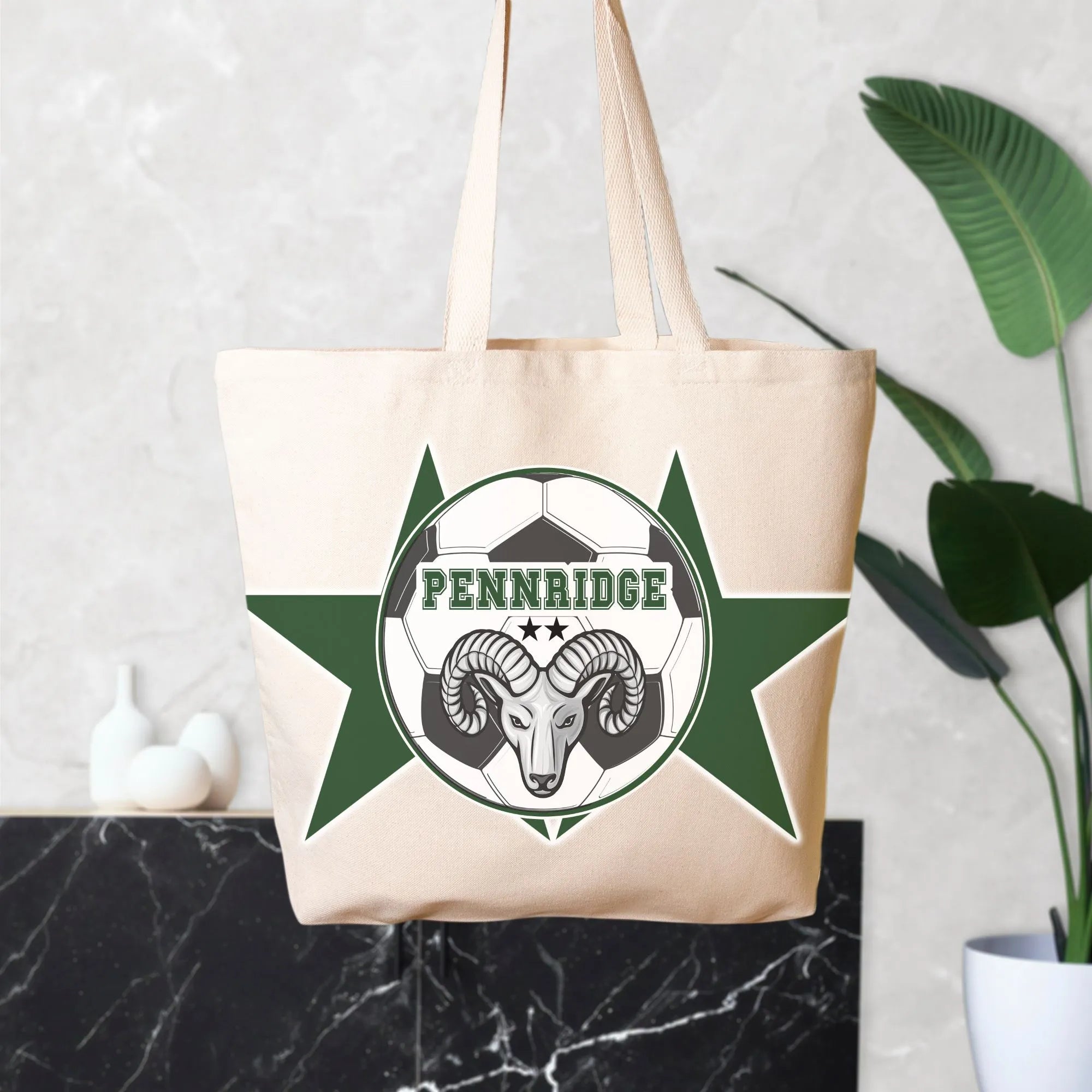 PHS Soccer Ball Oversized Tote Tote Bags
