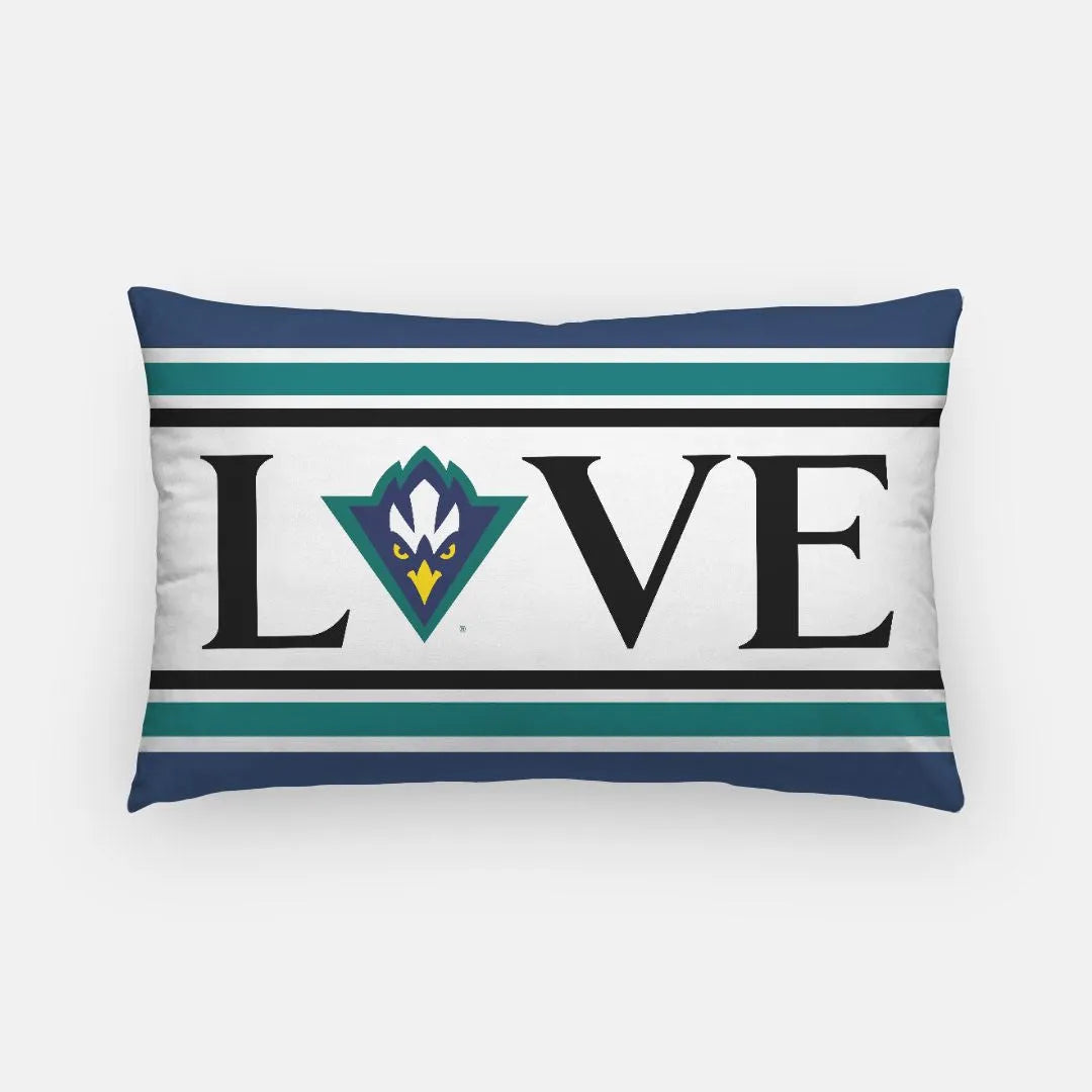 UNCW "LOVE" Lumbar Pillow Cover | Official Merchandise | Gifts | Decor | Festive Fit Home