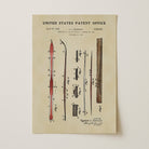 Ski US Patent Wall Print | Sports Themed Dorm Decor | Wall Art