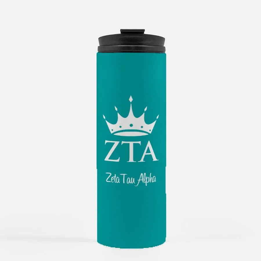 Zeta Tau Alpha Turquoise Thermal Tumbler 16 oz. Drinkware