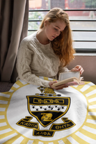 Kappa Alpha Theta Sherpa Blanket XL 60x80 - Coat of Arms Starburst