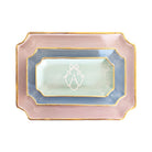 Personalized Bow Monogram Trays with Gold Accent | College Gifts