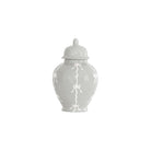 Bow Stripe Ginger Jars in Light Gray | Preppy Dorm Decor | Accessories