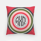 Alpha Chi Omega 18" Throw Pillow Cover - Bullseye | AXO Gifts & Decor | Campus Greek Fit