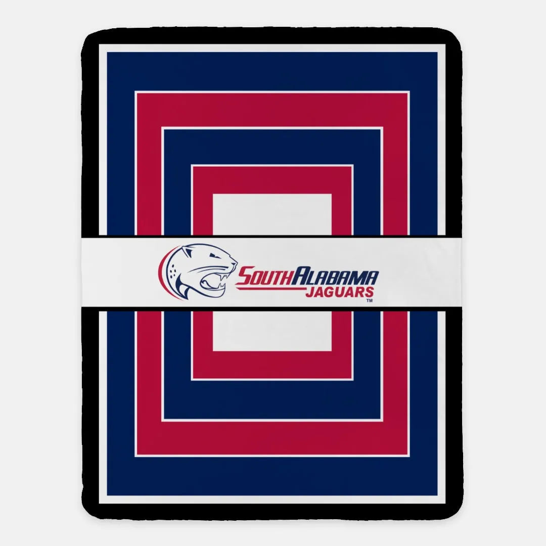 University of South Alabama Blanket - Layered Colors - 60"x80" | Gifts and Merchandise | Festive Fit Home