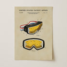 Ski Goggles US Patent Wall Print | Sports Themed Dorm Decor | Art