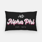 Alpha Phi Lumbar Pillow Cover  Retro | Official Gift Shop | Dorm Decor | Festive Fit Home