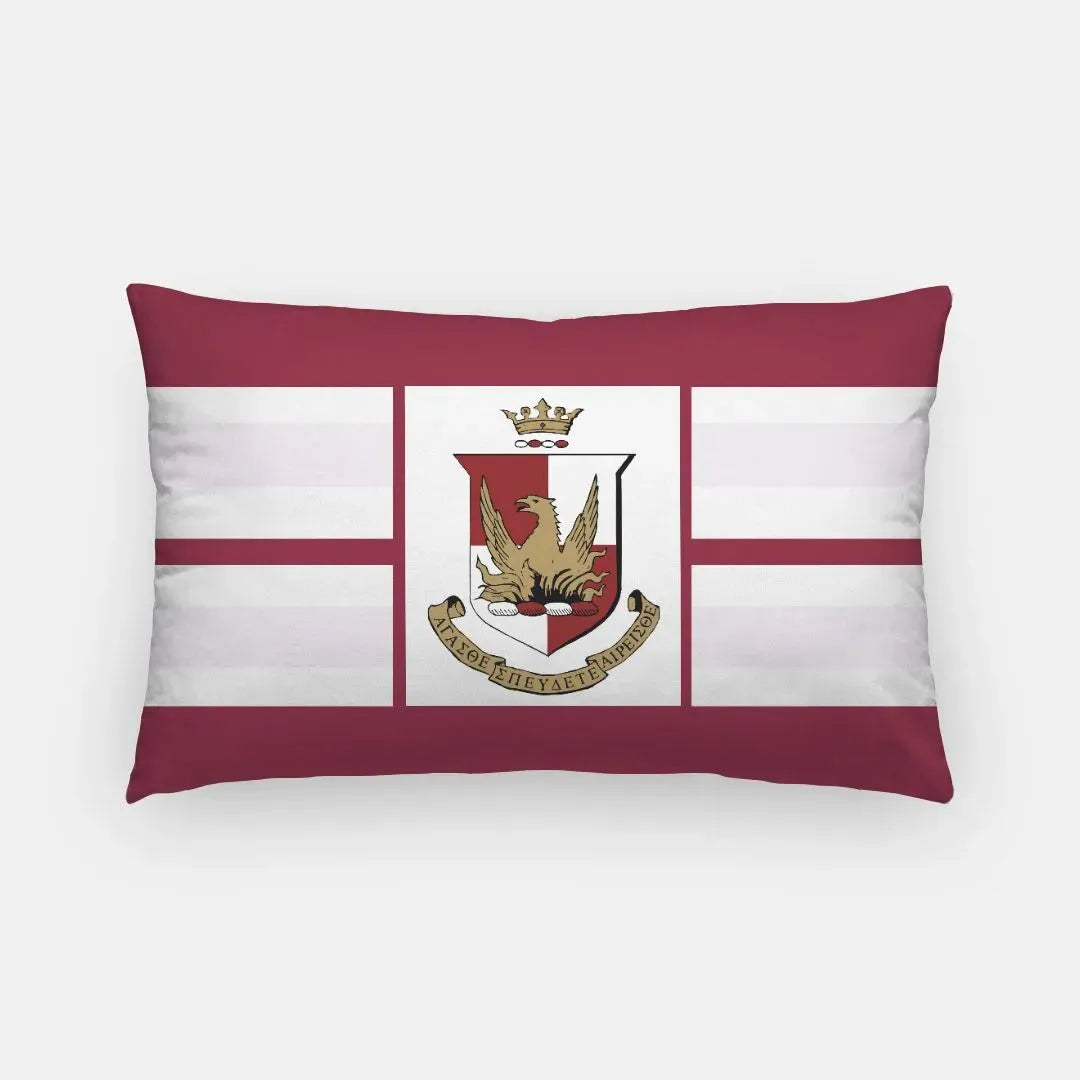 Alpha Sigma Alpha Lumbar Throw Pillow Cover - Crest Pillow Covers