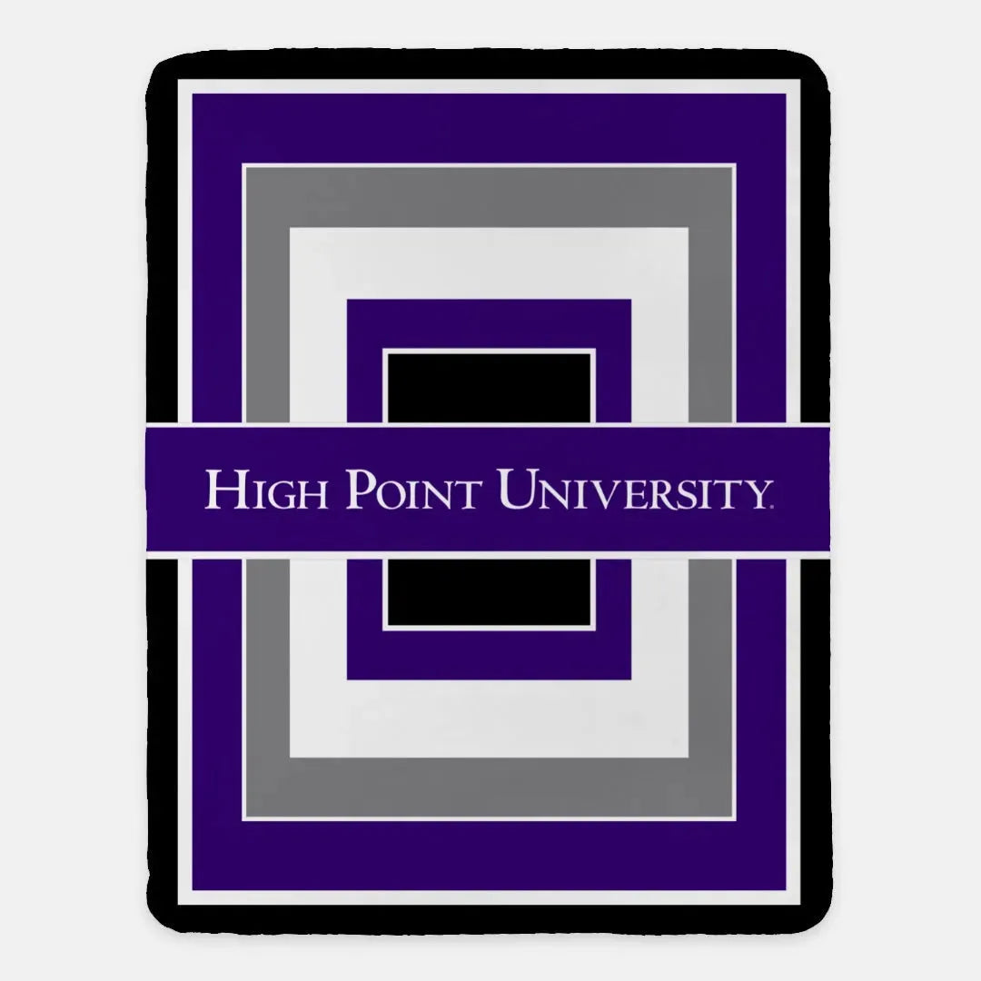 High Point University XL 60x80 Sherpa Blanket - Ge0 Throw Blankets