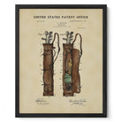 Golf Bag US Patent Art Print | Sports-Themed Dorm Decor | Wall Art | Campus Greek Fit