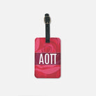 Alpha Omicron Pi Rose Luggage Tag - Rose Pattern (Set of 2) | Travel Accessories | Festive Fit Home | Official Merchandise