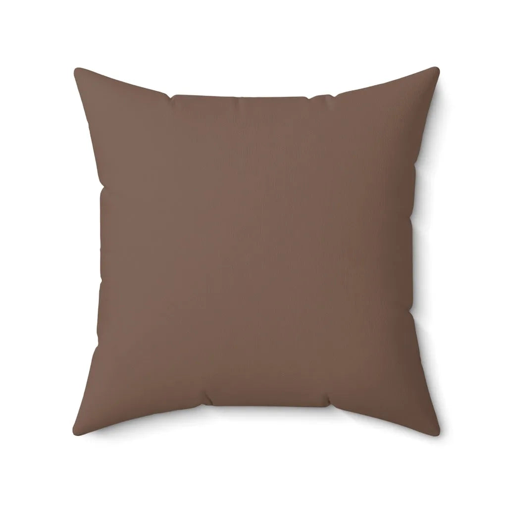 Square Tan and Blue Plaid Throw Pillow Cover | Living Room Decor