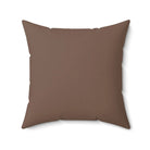 Square Tan and Blue Plaid Throw Pillow Cover | Living Room Decor