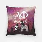 Alpha Phi 18" Throw Pillow Cover - Night Sky | APhi Big Little Gifts | Dorm Decor