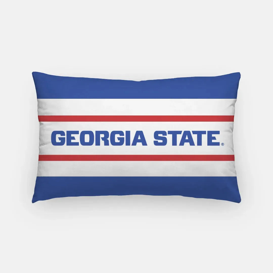 Georgia State Lumbar Throw Pillow Cover - Stripes Pillow Covers