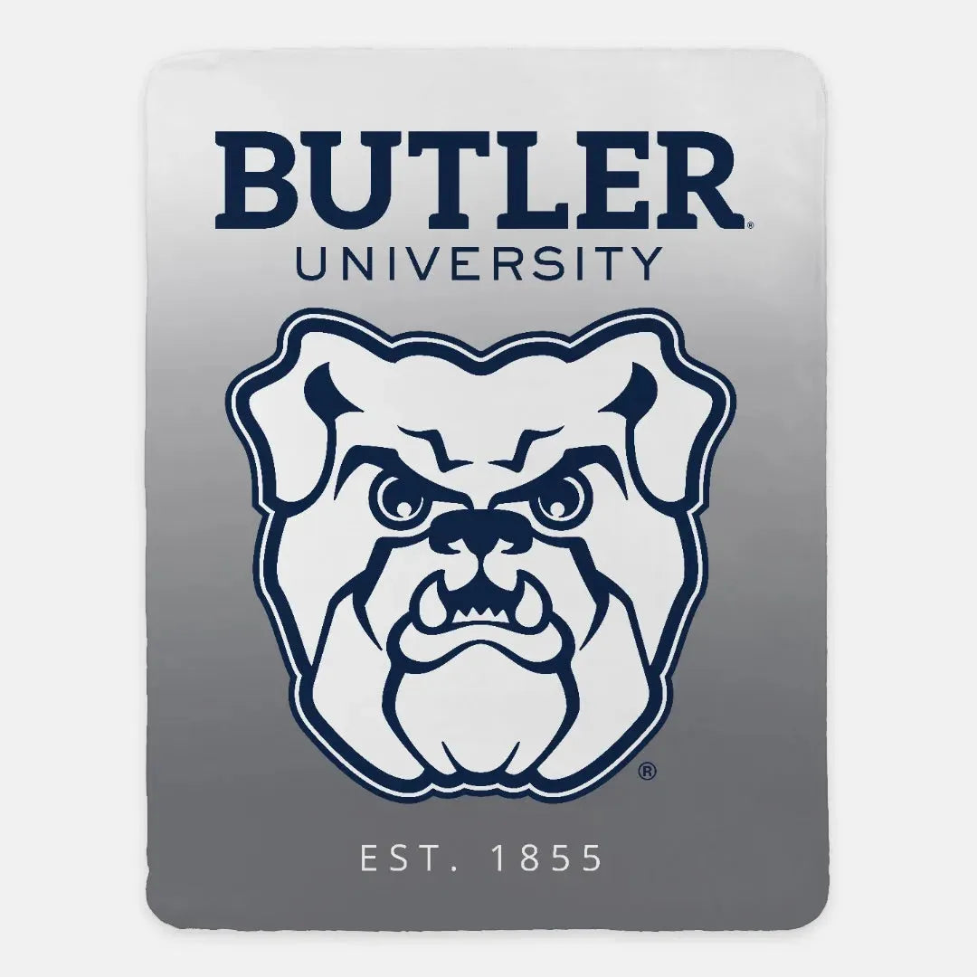 Butler University Blanket XL 60x80 Gray Gradient Throw Blankets
