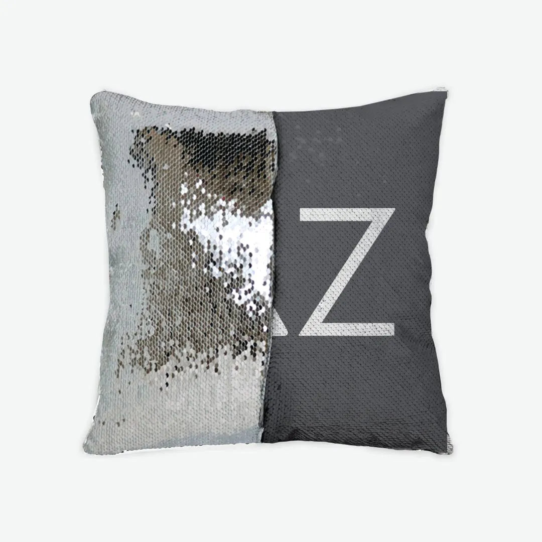 Delta Zeta Traditional Sequin Pillow Cover | Custom Gifts | Dorm Decor | festive Fit Home