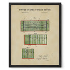 Football Field US Patent Art Print | Dorm Decor For Guys | Sports | Campus Greek Fit