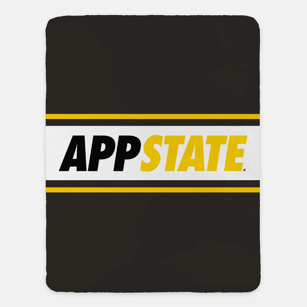 App State Sherpa Blanket - Center Band 60"x80" | Official Merchandise