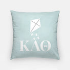 Theta Blue 18" Throw Pillow Cover - Kites & Greek Letters | Gifts | Campus Greek Fit