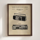 Boombox US Art Print | Dorm Decor for Guys | Music Themed Wall Art
