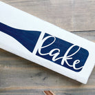 Lake Boat Oar Wood Sign | Coastal Dorm Decor | Wall Art