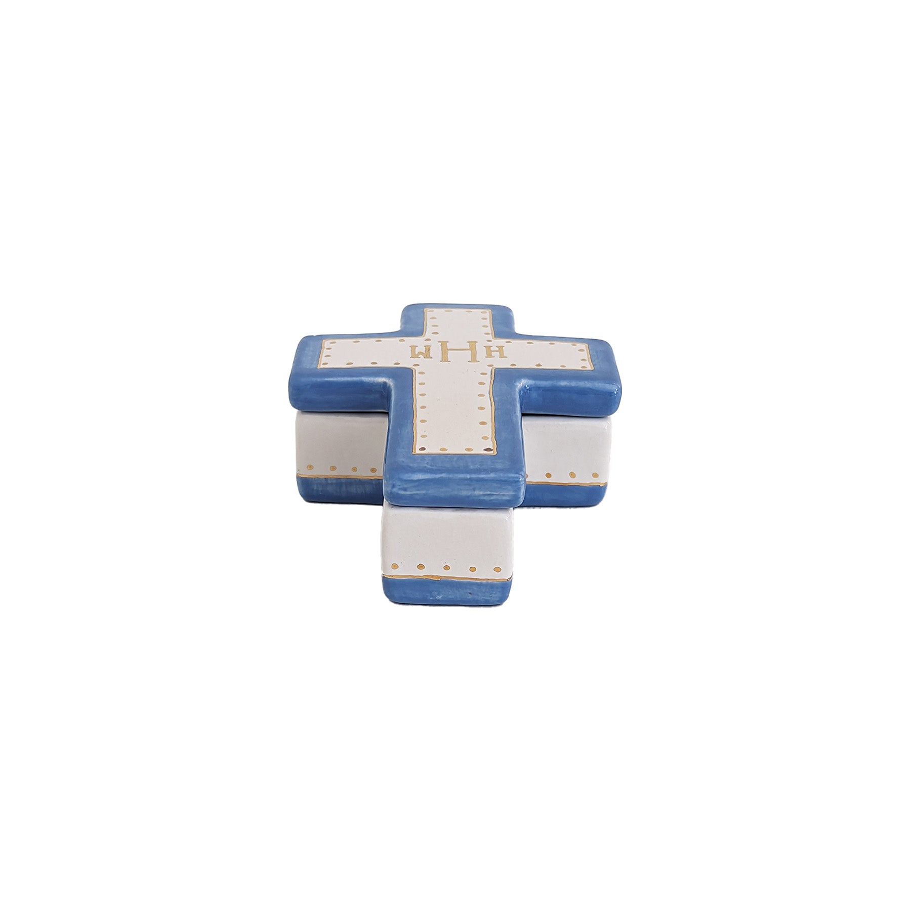 Handcrafted Monogram Cross Keepsake Box Faith Gift | Accessories