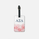 Alpha Xi Delta Luggage Tag - Roses (Set of 2) | Official Gift Shop | Festive Fit Home