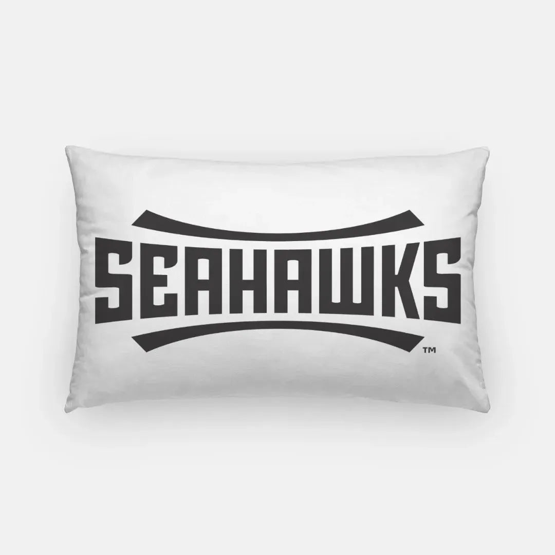 UNCW Seahawks Logo Pillow Cover - Black 18" Pillow Covers