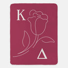 Kappa Delta Sherpa Blanket XL 60x80 Rose Icon | Kaydee Gifts & Decor