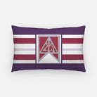 Sigma Kappa Banner Striped Lumbar Pillow Cover| Unique Gifts and Decor | Festive Fit Home