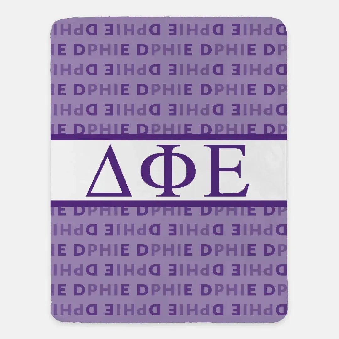 DPHIE XL 60x80 Sherpa Throw Blanket - DPHIE Pattern Throw Blankets
