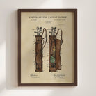 Vintage Golf Bag US Patent Art Print | Sports-Themed Dorm Decor | Wall Art | Campus Greek Fit