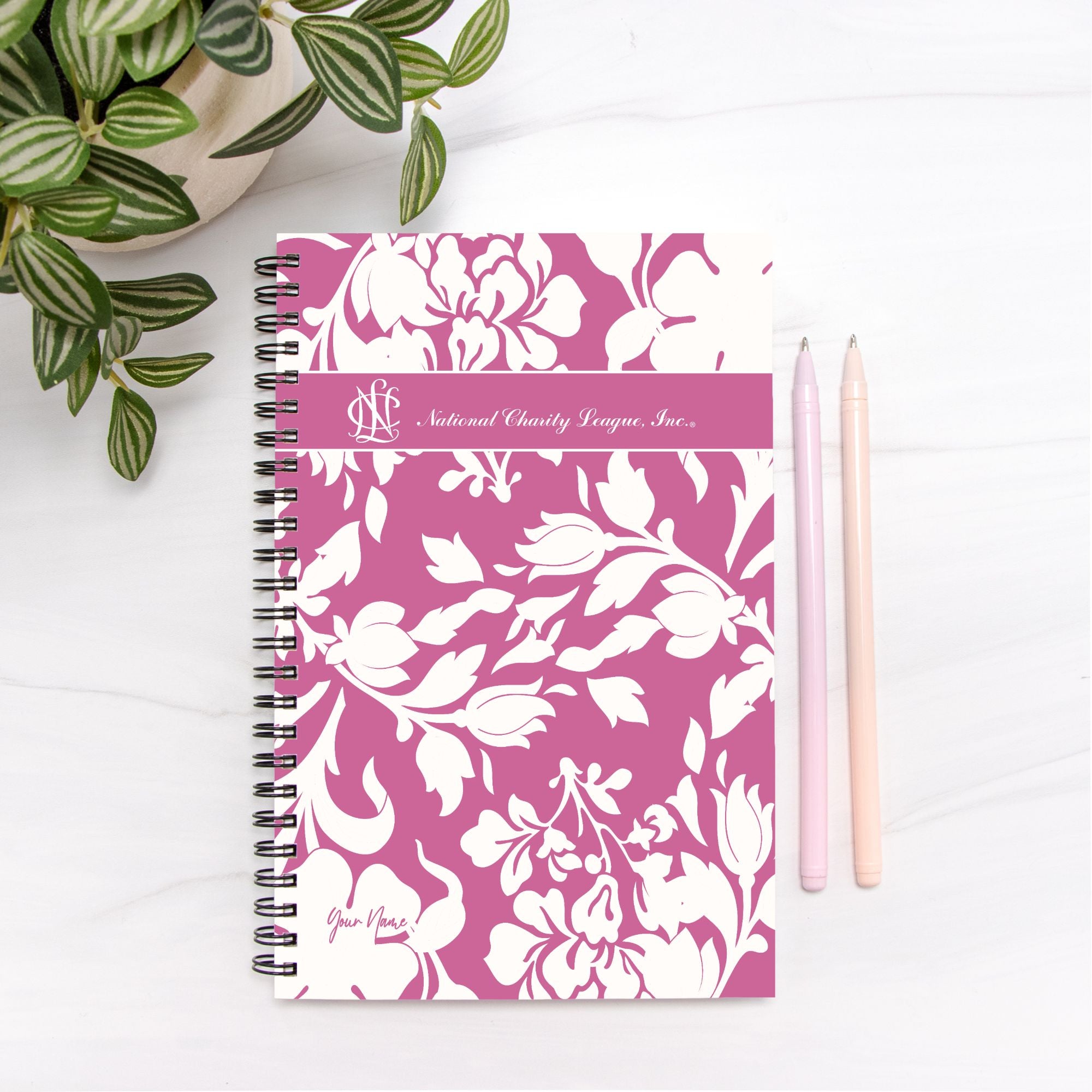 National Charity League Personalized Spiral Notebook - Chinoiserie