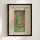Running Track US Art Print | Sports-Themed Dorm Decor | Wall Art | Campus Greek Fit