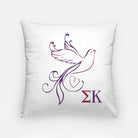 Sigma Kappa Pillow Cover - Dove 18" | Custom Gifts and Decor | Festive Fit Home