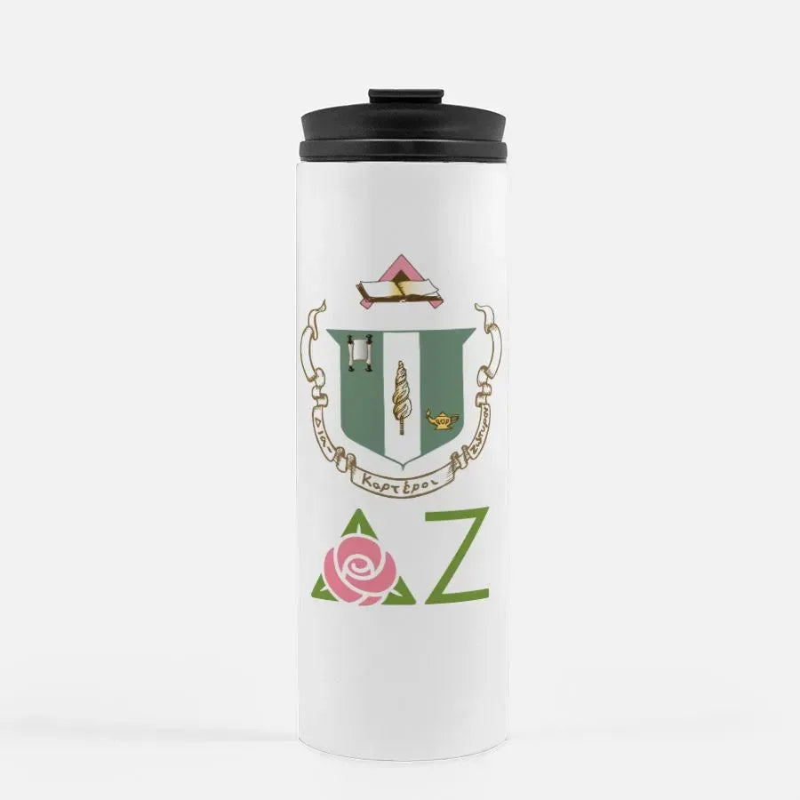 Delta Zeta Traditional Thermal Tumbler -Crest 16 oz. Drinkware