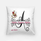 Alpha Sigma Alpha Pillow Cover - Monogram 18" | Official Gift Shop