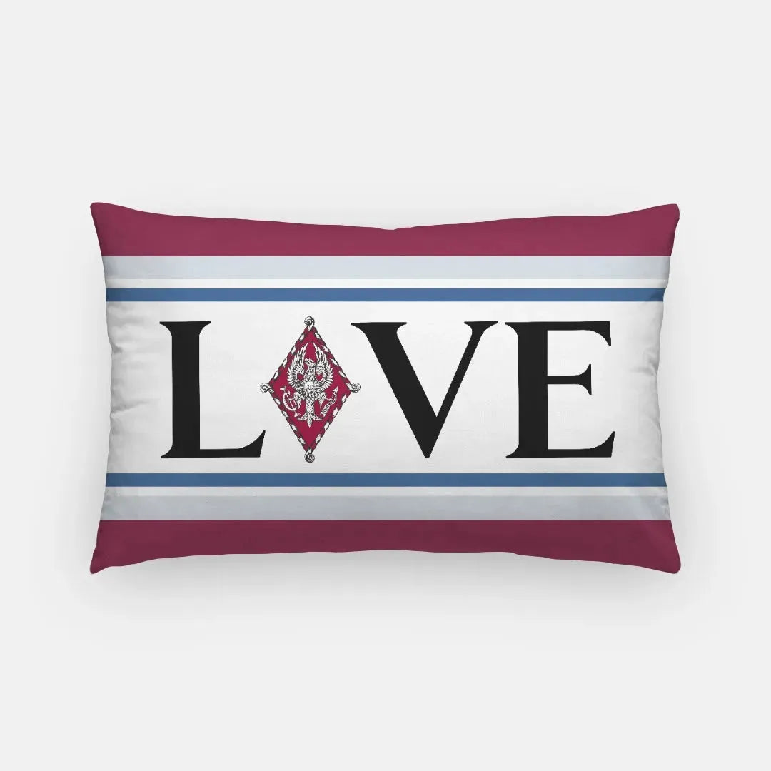 Pi Beta Phi Lumbar Throw Pillow Cover - LOVE Pillow Covers