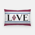 Pi Beta Phi "LOVE" Lumbar Pillow Cover | Custom Gifts and Decor | Festive Fit Home