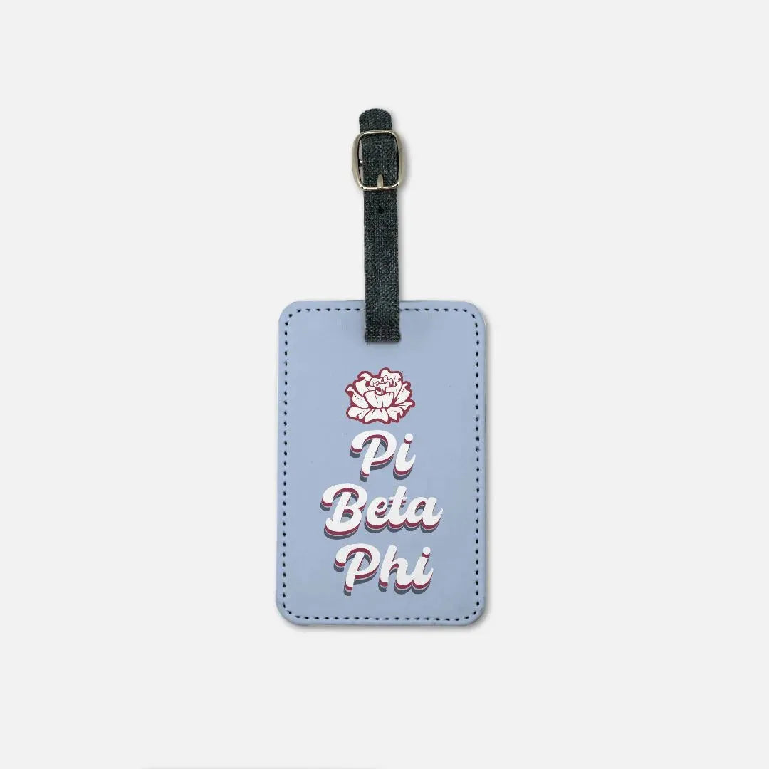 Pi Beta Phi (Set of 2) Retro Luggage Tag Luggage Tags