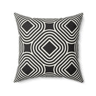 Black and White Geometric Throw Pillow Cover | Fall Living Room Decor | Festive Fit Home