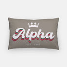 Alpha Lumbar Pillow Cover - Retro | Custom Gifts | Dorm Decor | Official Merchandise | Festive Fit Home